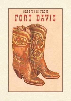 Vintage Lined Notebook Greetings from Fort Davis