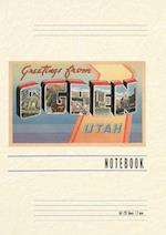 Vintage Lined Notebook Greetings from Ogden, Utah