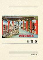 Vintage Lined Notebook Greetings from Danville