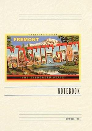 Vintage Lined Notebook Greetings from Fremont, Washington