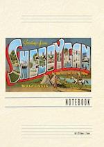 Vintage Lined Notebook Greetings from Sheboygan, Wisconsin