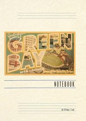 Vintage Lined Notebook Greetings from Green Bay, Wisconsin