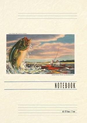 Vintage Lined Notebook Greetings from Lake Oconomowoc