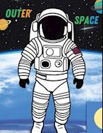 Outer Space Coloring Book: 56 Cool Illustrations About Space. 
