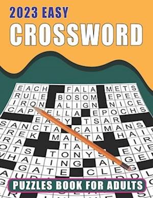 2023 Easy Crossword Puzzles Book for Adults