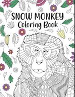 Snow Monkey Coloring Book