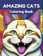 Amazing Cats Coloring Book: Relax and Unwind With 40 Stress Relieving Designs 