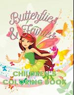 Butterflies & Fairies Children's Coloring Book 