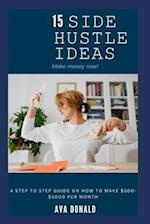 15 SIDE HUSTLE IDEAS: A Step To Step Guide On How To Make $500-$5000 Per Month 