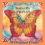 Butterflies Original Prints: 30 Watercolor Prints 