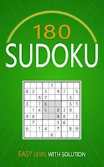 180 Sudoku Easy Level: Puzzles With Solutions for Adults 