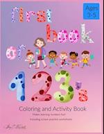 First Book of 123's: Coloring and Activity Book for Ages 3-5 