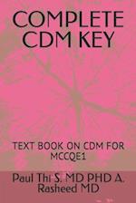 COMPLETE CDM KEY : TEXT BOOK ON CDM FOR MCCQE1 