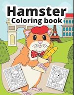 Hamster Coloring Book: Cute Hamster Coloring Book for Kids 