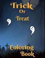 Trick or Treat: 24-page Halloween coloring book for ages 5 and up 