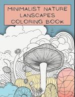 Minimalist Nature Landscapes Coloring Book