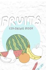 Fruit coloring book 