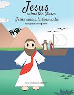 Jesus Calms the Storm / Jesús calma la tormenta: Bilingual Coloring Book 