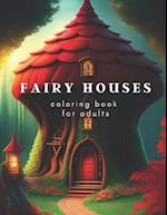 Fairy Houses coloring book for adults