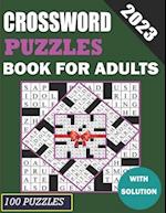 2023 Crossword Puzzes Book For Adults With Solution 