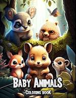 Baby Animals Coloring Book