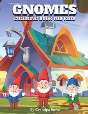 Gnomes Coloring Book For Kids