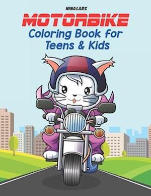 Motorbike Coloring Book for Teens and Kids