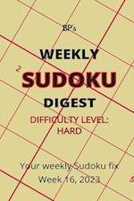 BP'S WEEKLY SUDOKU DIGEST - DIFFICULTY HARD - WEEK 16, 2023 