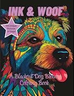 Ink & Woof: A Blackout Dog Breed Coloring Book 