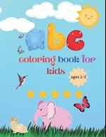 ABC Coloring Book for kids ages 1-3 