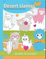 Desert Llamas Kids Coloring and Llama Joke Book 