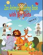 ZOO ANIMALS COLORING BOOKS WITH FUN FACTS 