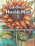 Coloring Sunflowers for adults - relaxation