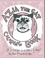 Azia the Cat Coloring Book: a coloring book filled with activities and a meowy good time! 