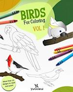 Birds For Coloring Vol. 1 