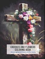 Crosses and Flowers Coloring Book