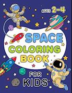 Space Coloring Book for Kids Ages 2-4: (Children's Coloring Books) 