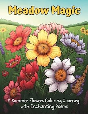 Meadow Magic: A Summer Flowers Coloring Journey with Enchanting Poems