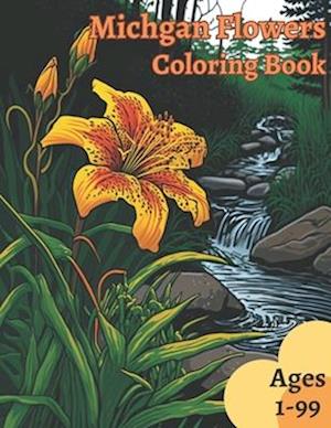 Michigan Flowers Coloring Book