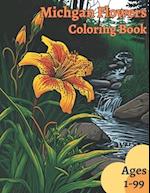 Michigan Flowers Coloring Book 