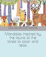 Mandalas inspired by the fauna of the forest to color and relax 