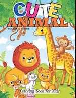 Cute Animal Coloring Book For Kids Ages 8-12 Years 