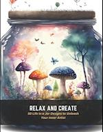 Relax and Create: 50 Life in a Jar Designs to Unleash Your Inner Artist 
