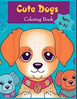 A cute color by number coloring books for kids ages 8-12 animals dog 