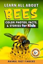 Learn All About Bees: Color Photos, Facts, and Stories for Kids 