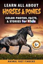 Learn All About Horses: Color Photos, Facts, and Stories for Kids 