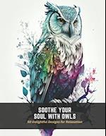 Soothe Your Soul with Owls: 50 Delightful Designs for Relaxation 