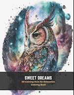 Sweet Dreams: 50 Calming Owls for Relaxation Coloring Book 
