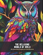 The Relaxing World of Owls: 50 Charming Designs for Mindfulness 