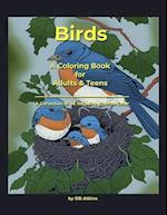 Birds - A Coloring Book for Adults and Teens